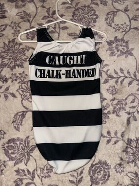 Girls Leotard - Caught Chalk-Handed  Child Small